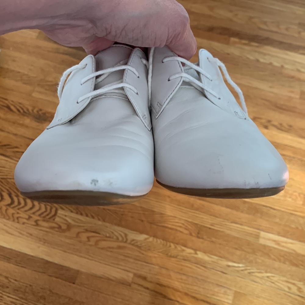 White Leather Shoes - Picture 3 of 7